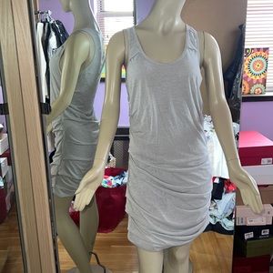Clu cotton blend rushed body hugging mini dress size M